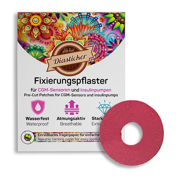 Diasticker® FreeStyle Libre 3 Fixierpflaster 'Rot' 10 St