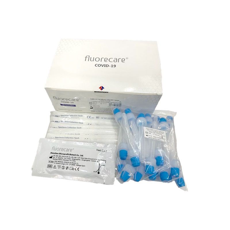 Fluorecare SARS-CoV-2, Influenza A/B, RSV Combo Profitest | Gratis parahealth Corona Tests 50 St