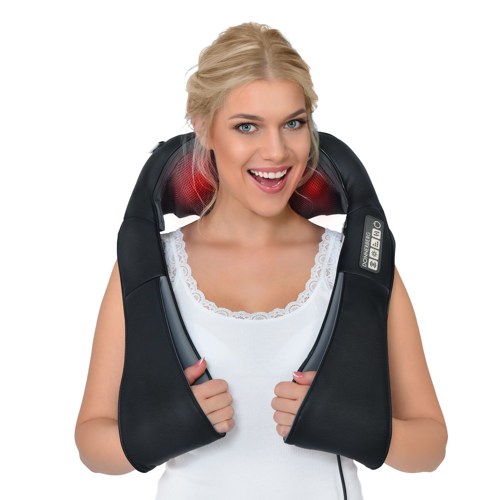 Donnerberg Nackenmassagegerät Premium Massagegerät mit Wärme und Vibration
