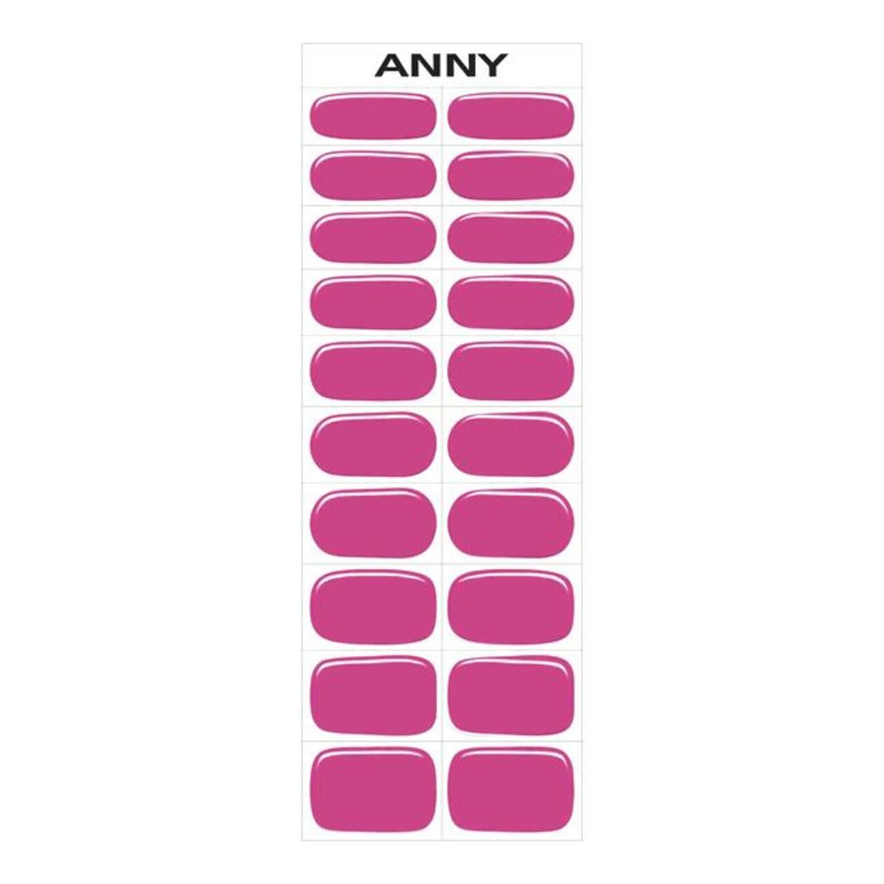 ANNY Quick & Easy Gel Nail Strips. Rosa Nagelstreifen. 20 Stück.