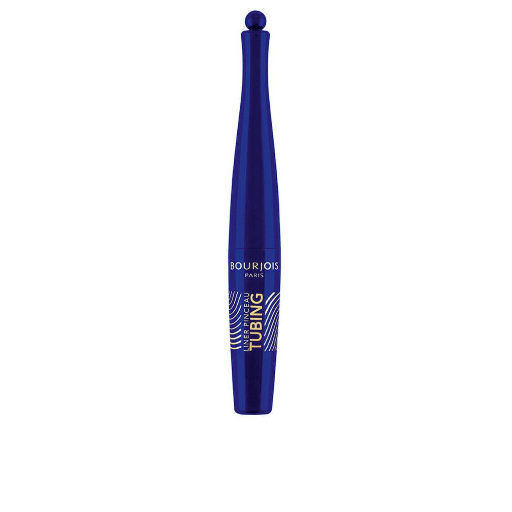 Blauer Eyeliner-Stift. Aufschrift: Bourjois Paris, Liner Pinceau Tubing.