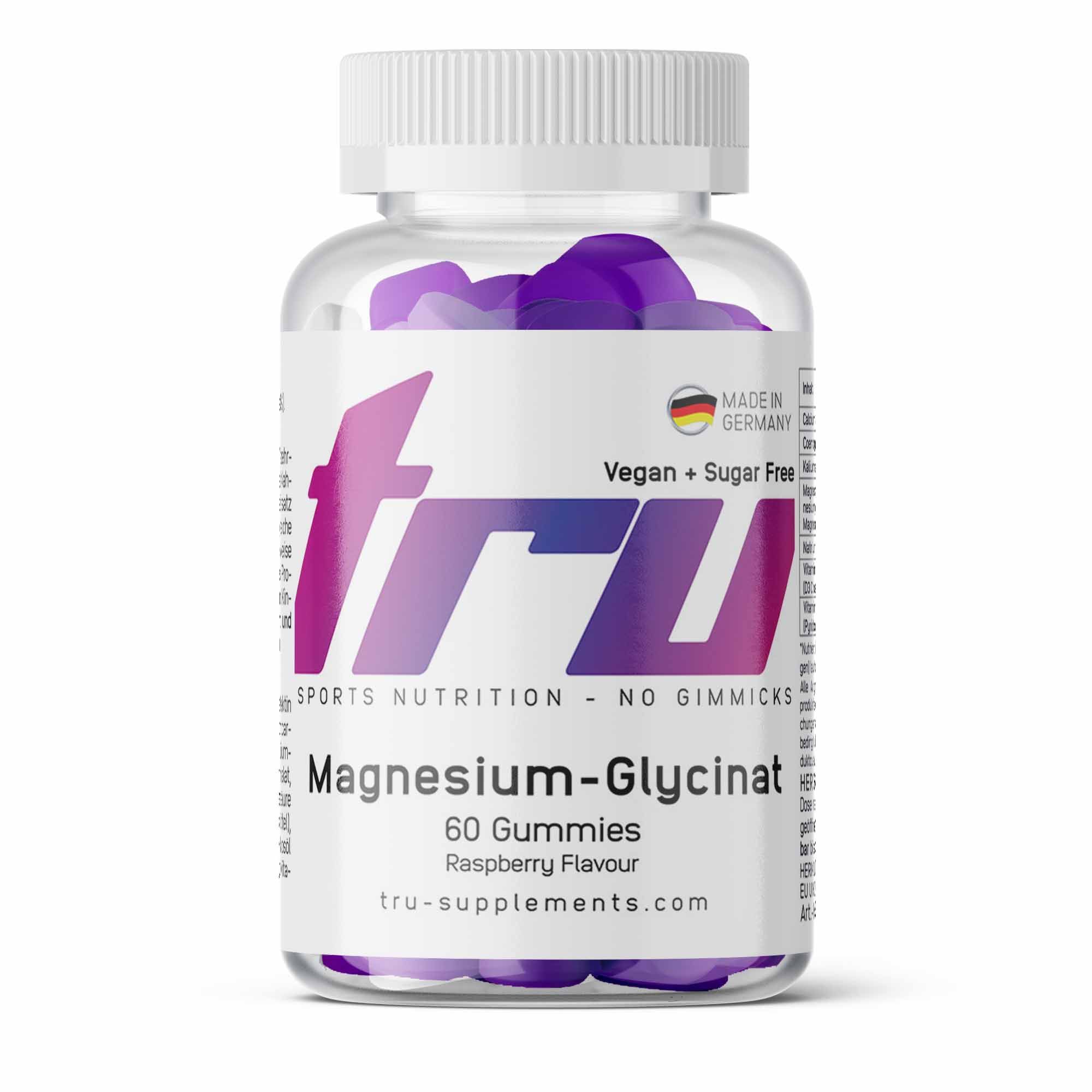 TRU Magnesium Glycinat Gummies - Raspberry Geschmack 60 St