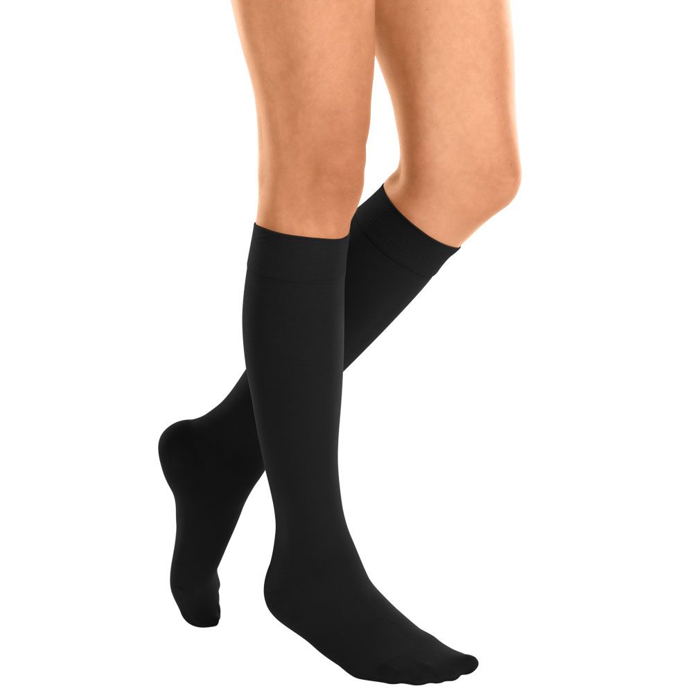 mediven® cotton CCL1 AD Kompressionsstrümpfe normal (39-44 cm) mit Trikotabschlussrand