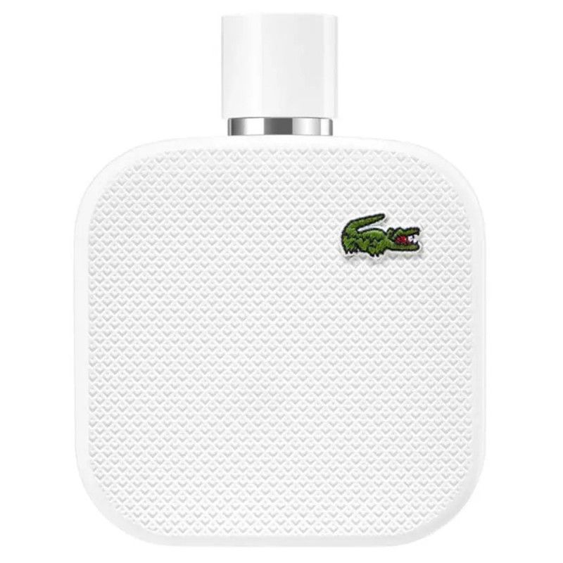 Lacoste L.12.12 Blanc Eau de Toilette Flakon mit Krokodil-Logo.