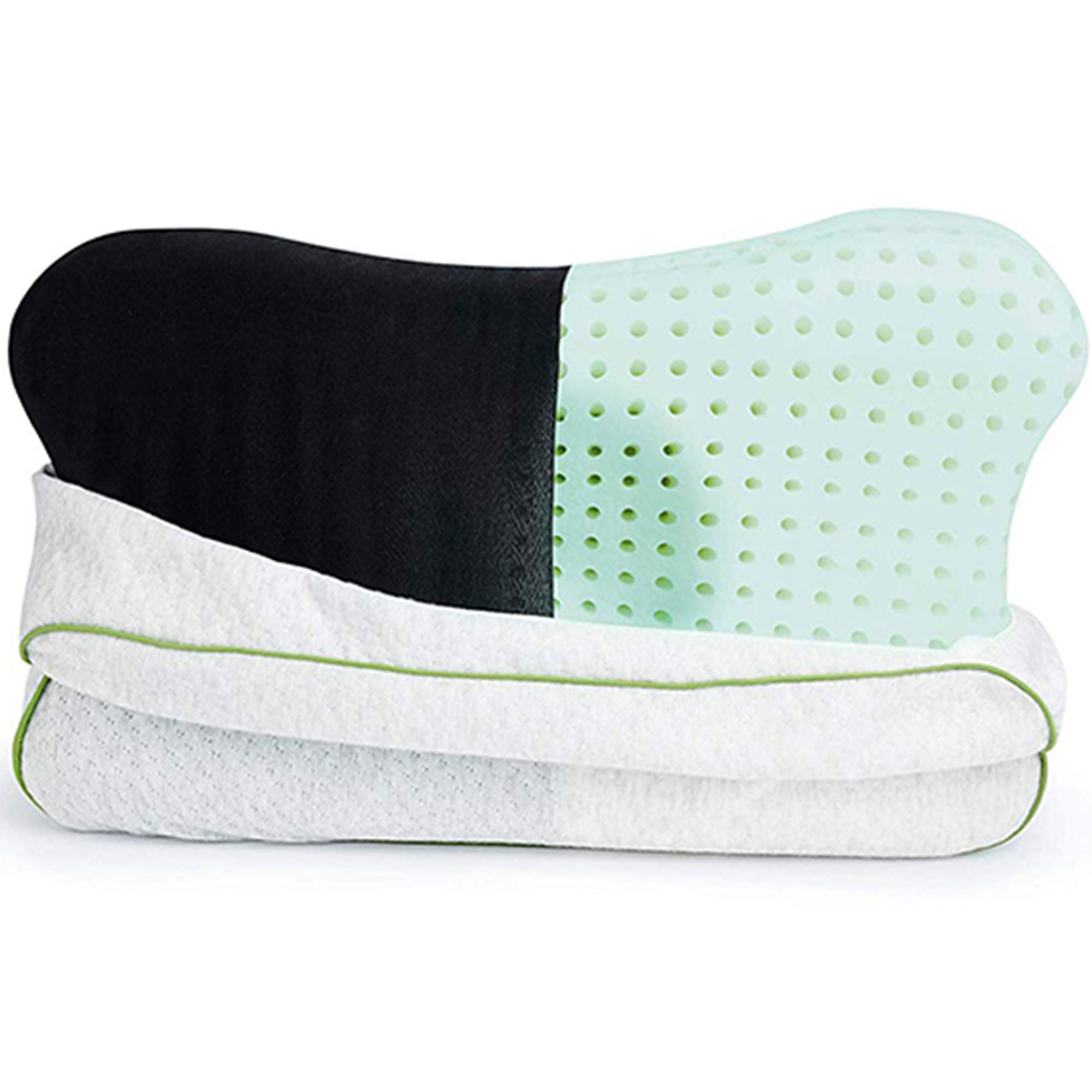 Recovery Pillow - Handlich und hygienisch - Ergonomische Form erlaubt 4 Schlafpositionen