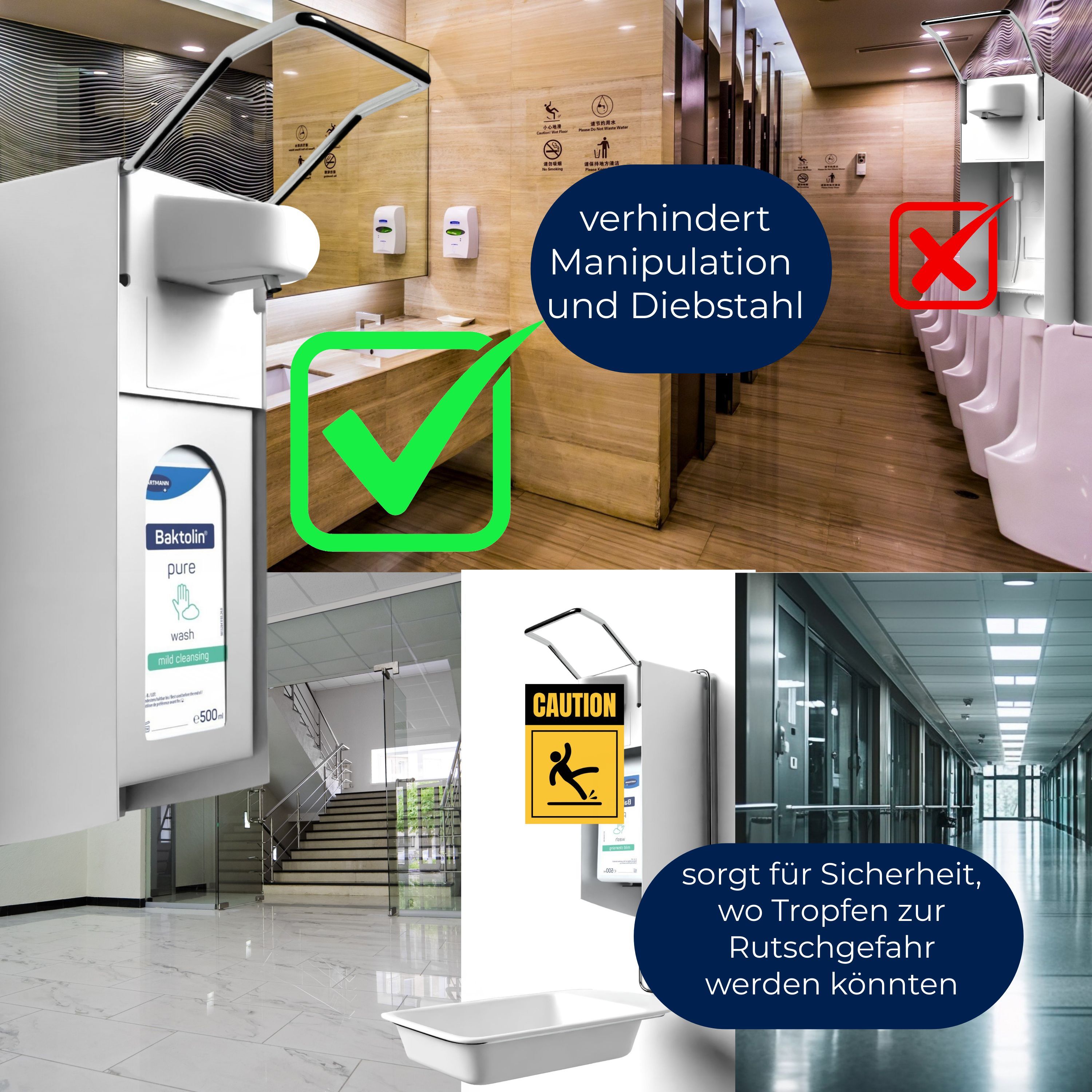 Horn Medical Wandspender inkl. Baktolin pure wash Komplett-Set