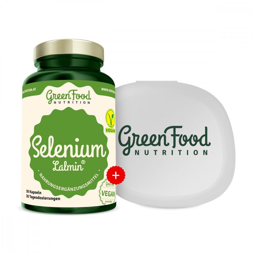 GreenFood Nutrition Selen Lalmin® +  KAPSELBEHÄLTER