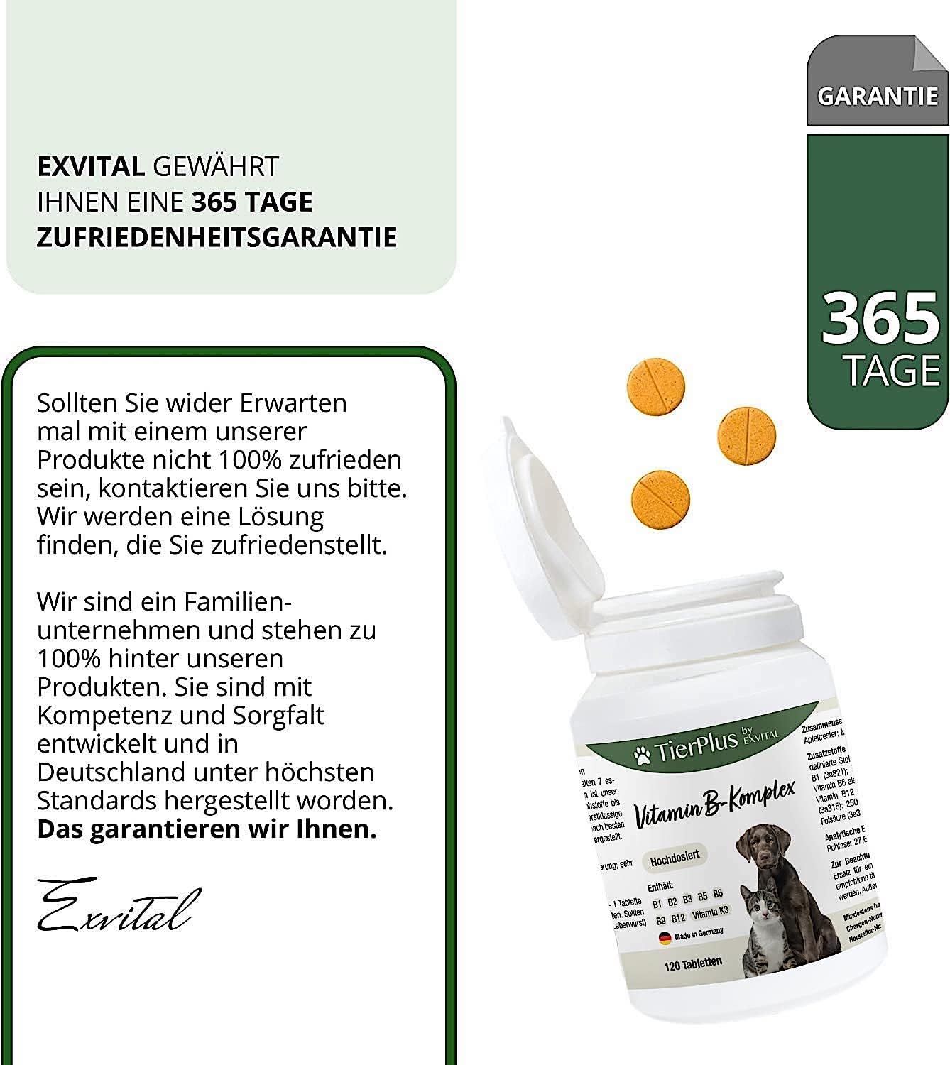 EXVital® Vitamin B Komplex Tabletten für Hunde & Katzen