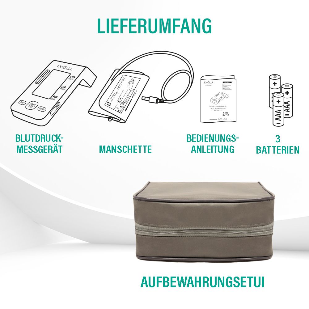 EVOLU AUTOMATIC Oberarm-Blutdruckmessgerät