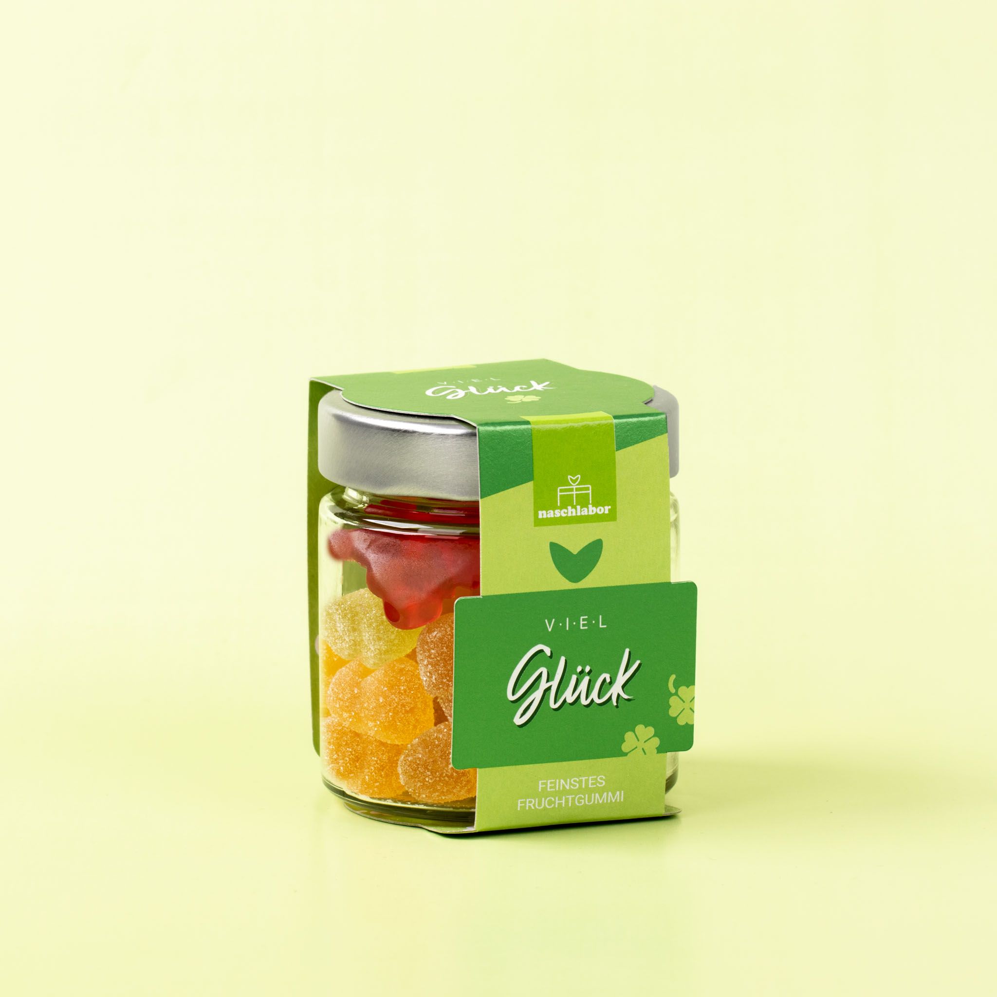 naschlabor 8 Gläser Fruchtgummi Viel Glück Groß-Verpackung
