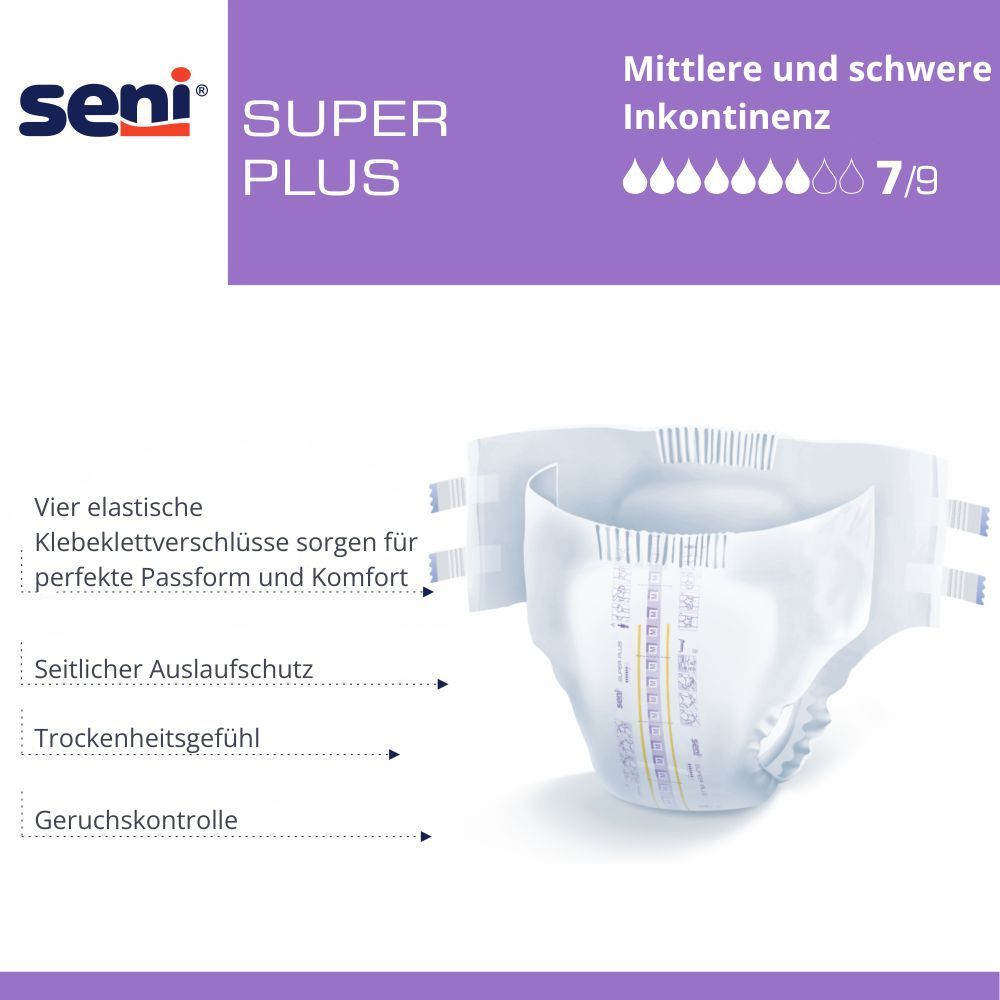 SENI Super Plus Inkontinenzslip L 30 St
