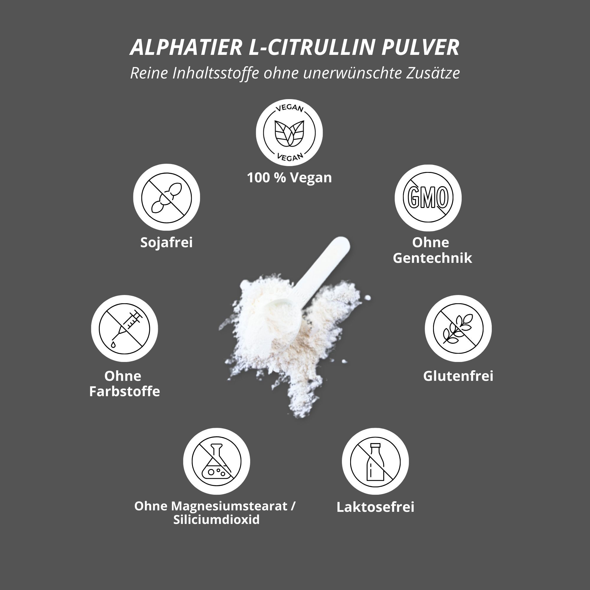 Alphatier L-Citrullin Malat Pulver 500g hochdosiert 500 g