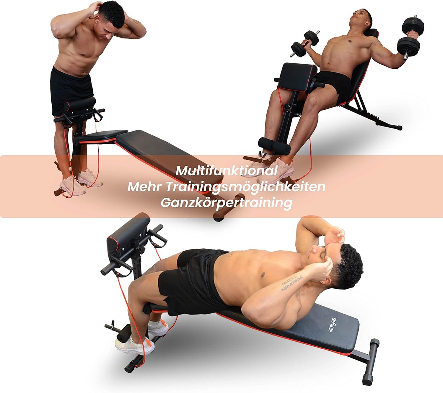 DH FitLife klappbar multifunktional Hantelbank