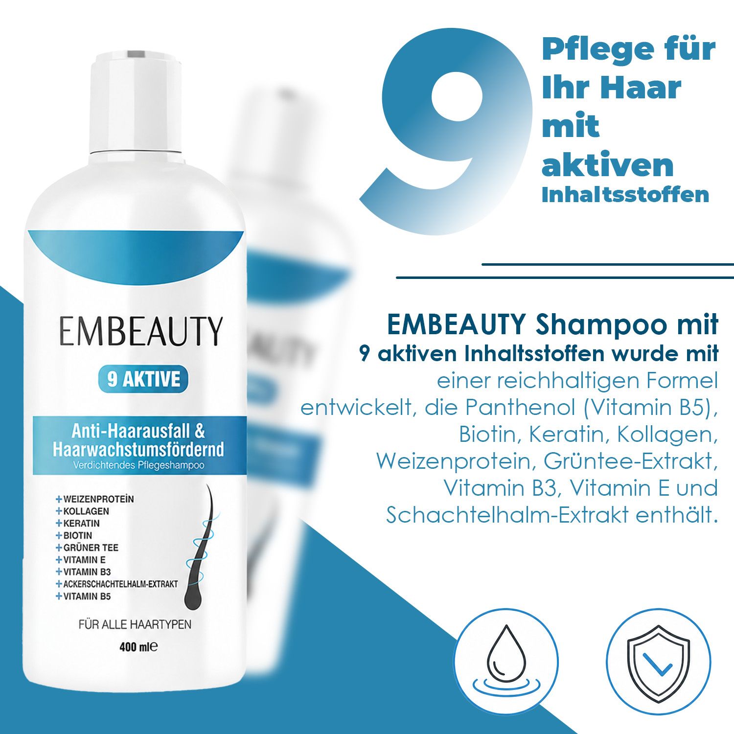 EMBEAUTY  Collagen & Keratin Haarshampoo