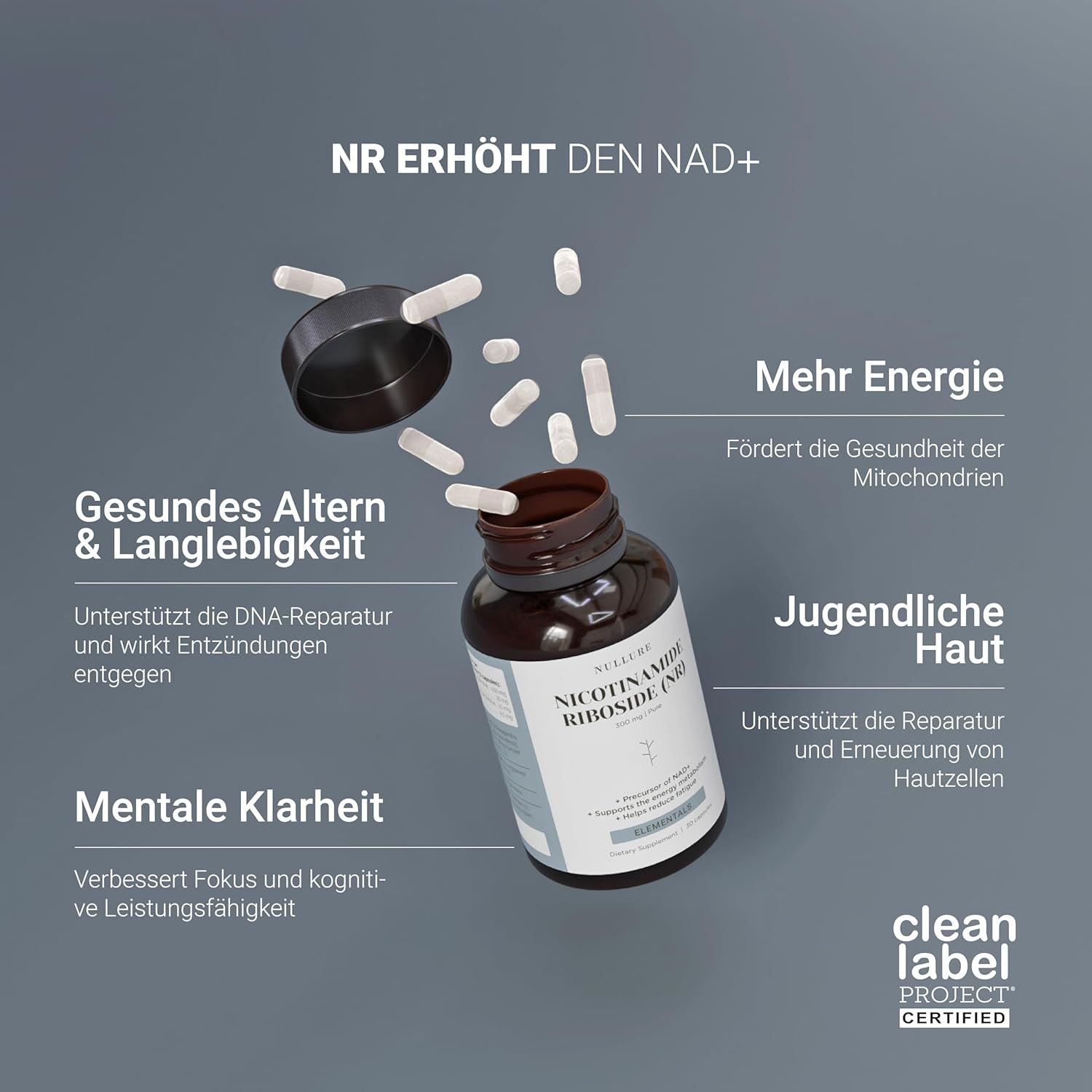 Nullure Nicotinamide Riboside 300mg Kapseln