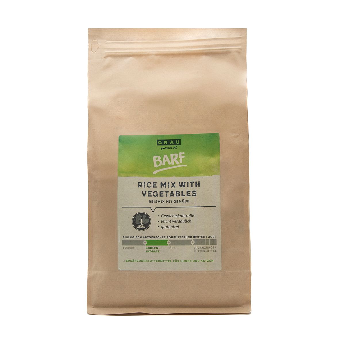 Grau Hund - Rice Mix with Vegetables 1,5 kg Flocken