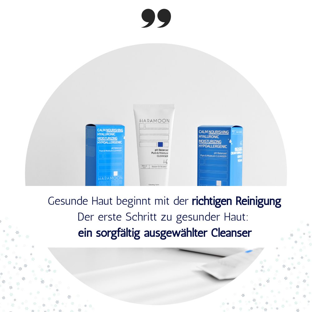 HARAMOON Veganer pH-milder Reinigungsschaum mit Hyaluronsäure