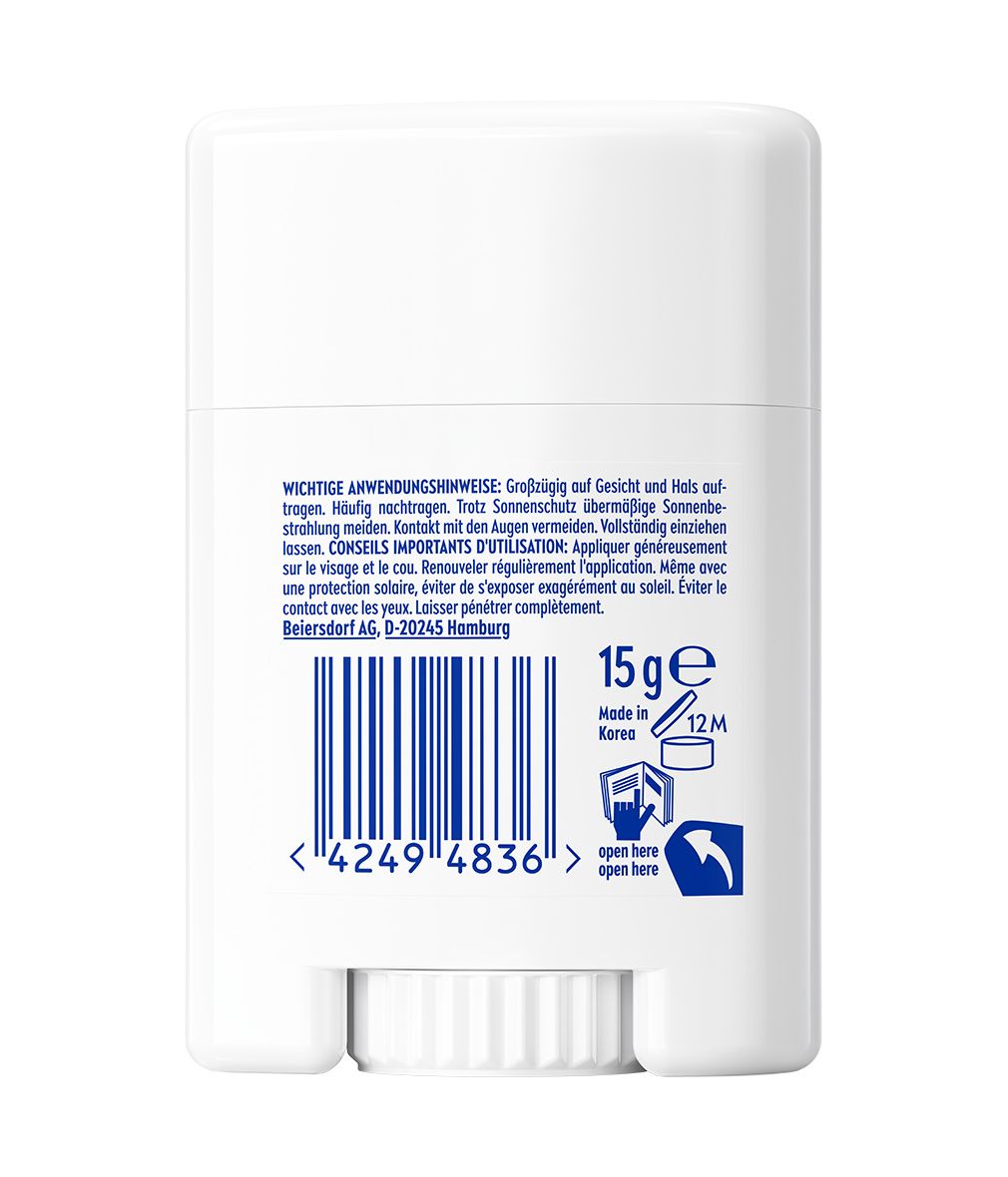 NIVEA SUN Breathable UV Specialist Silky UV Stick LSF 50+ 98 % UVB-Schutz