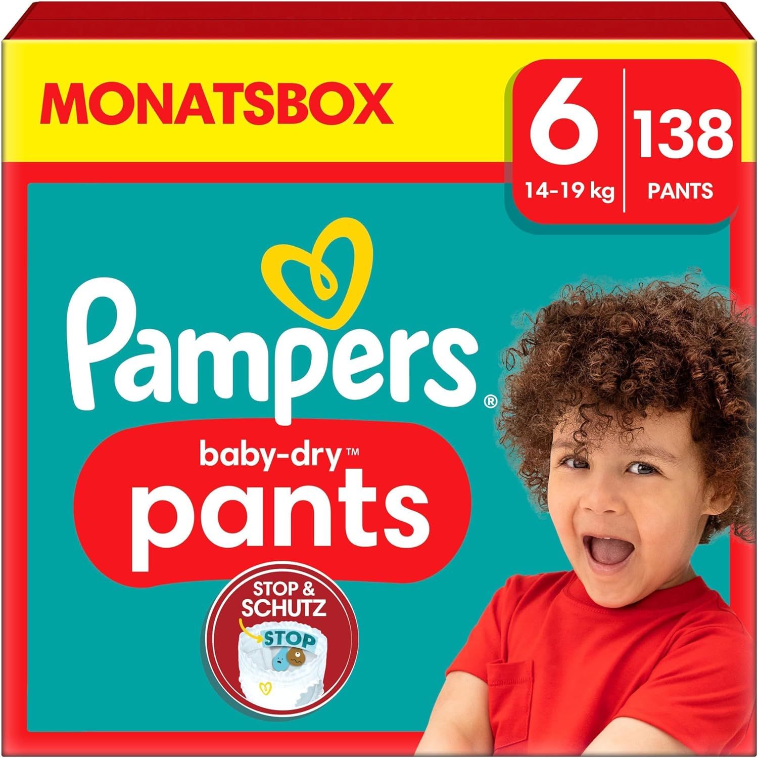 Pampers Windeln Pants Größe 6 (14-19kg) Baby-Dry