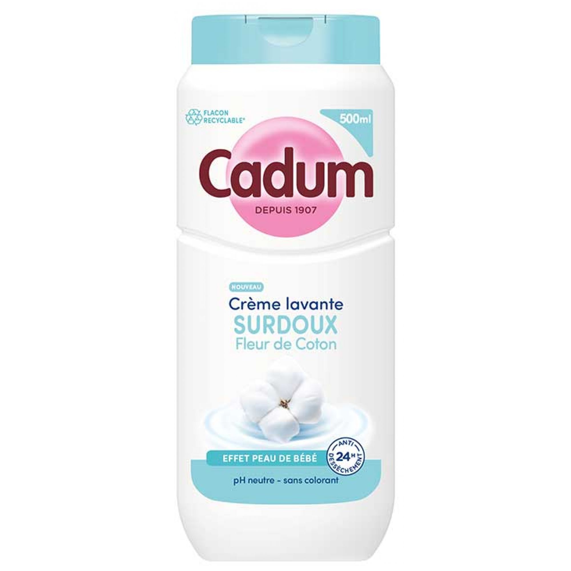 Cadum Sanfte Duschcreme Velvet Cotton Flower 5,1x7,8x20,2 cm