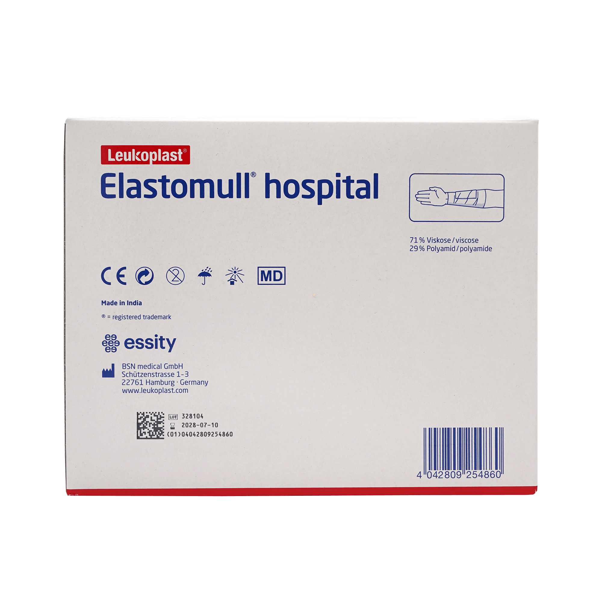 Elastomull hospital Elastische Fixierbinde 10cm x 4m weiß (20 Stk.)