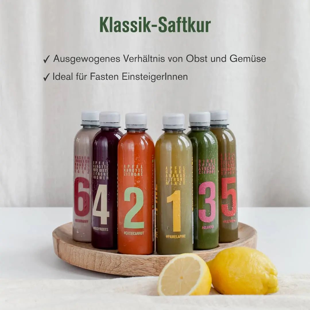 5-Tage Klassik Saftkur (inkl. 7,50€ Pfand)