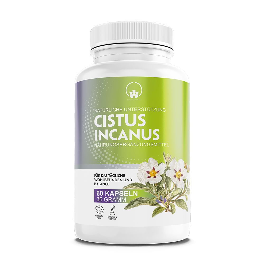 Saint Nutrition® Cistus Incanus 1000mg | Vegan mit Cistrosenkraut enthält wertvolle Antioxidantien 1 St Kapseln