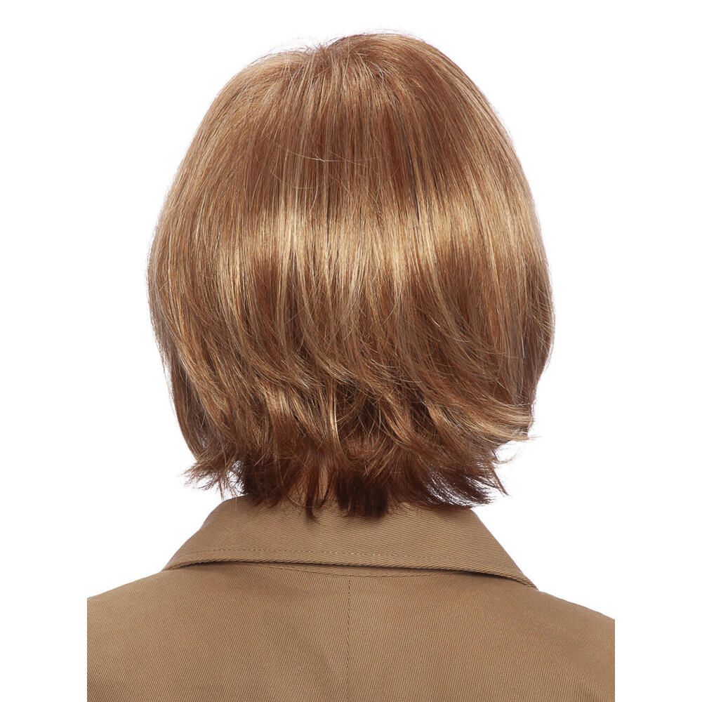 Perücke Maren von trendhair. Bob-Frisur, blond mit helleren Strähnen. Rückansicht.
