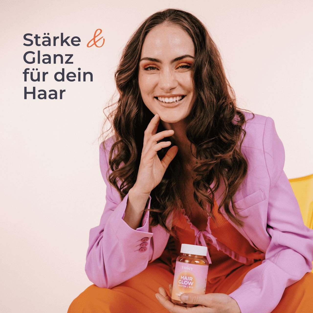 yuicy Hair Glow Biotin Gummies für Haarwachstum