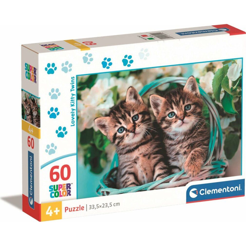 clementoni Puzzle Zwillingsbabys 60 Teile