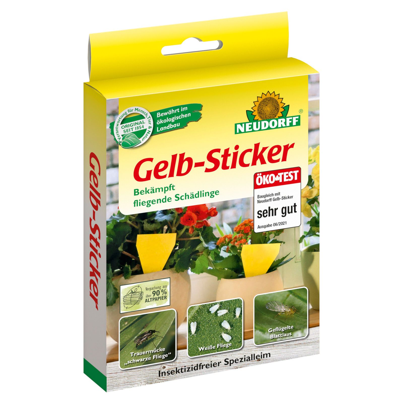 Neudorff Gelb-Sticker