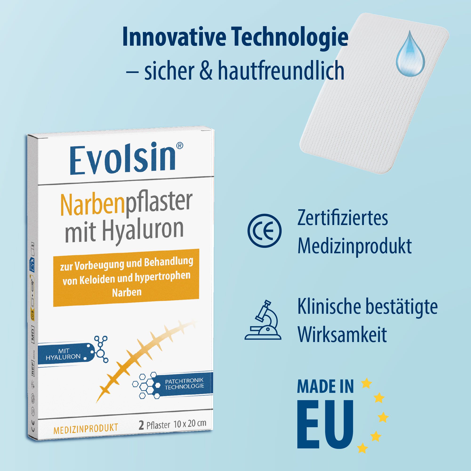 Evolsin Narbenpflaster mit Hyaluron