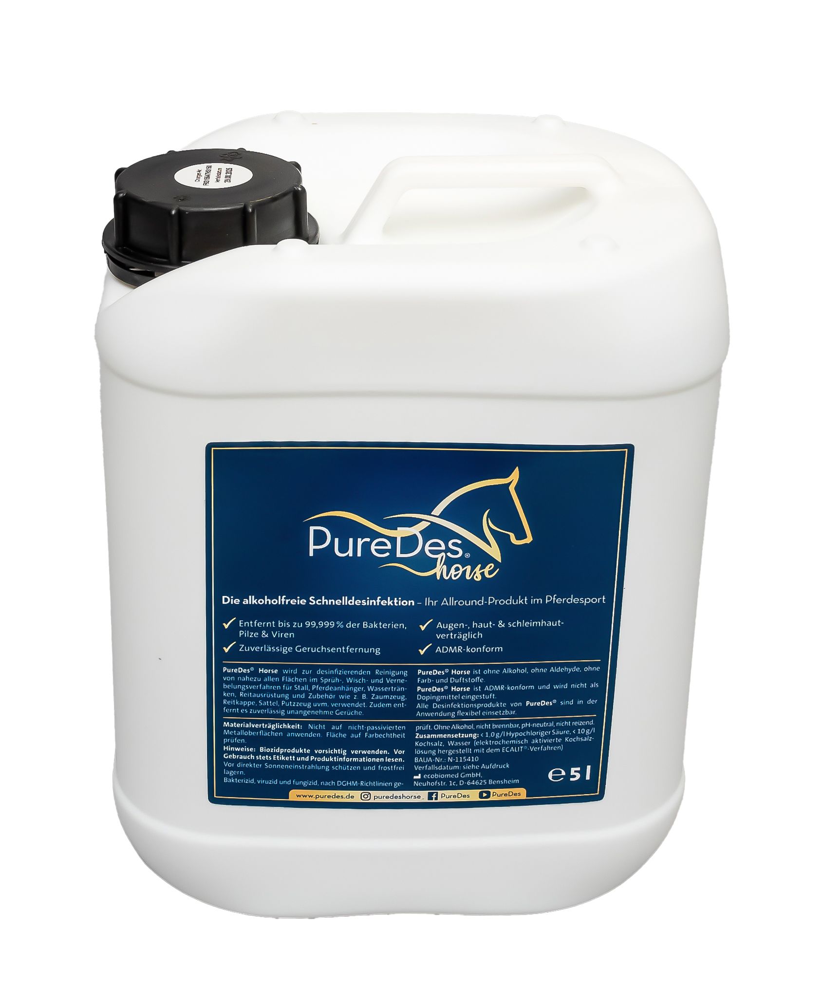 PureDes Horse Desinfektionsmittel  Kanister