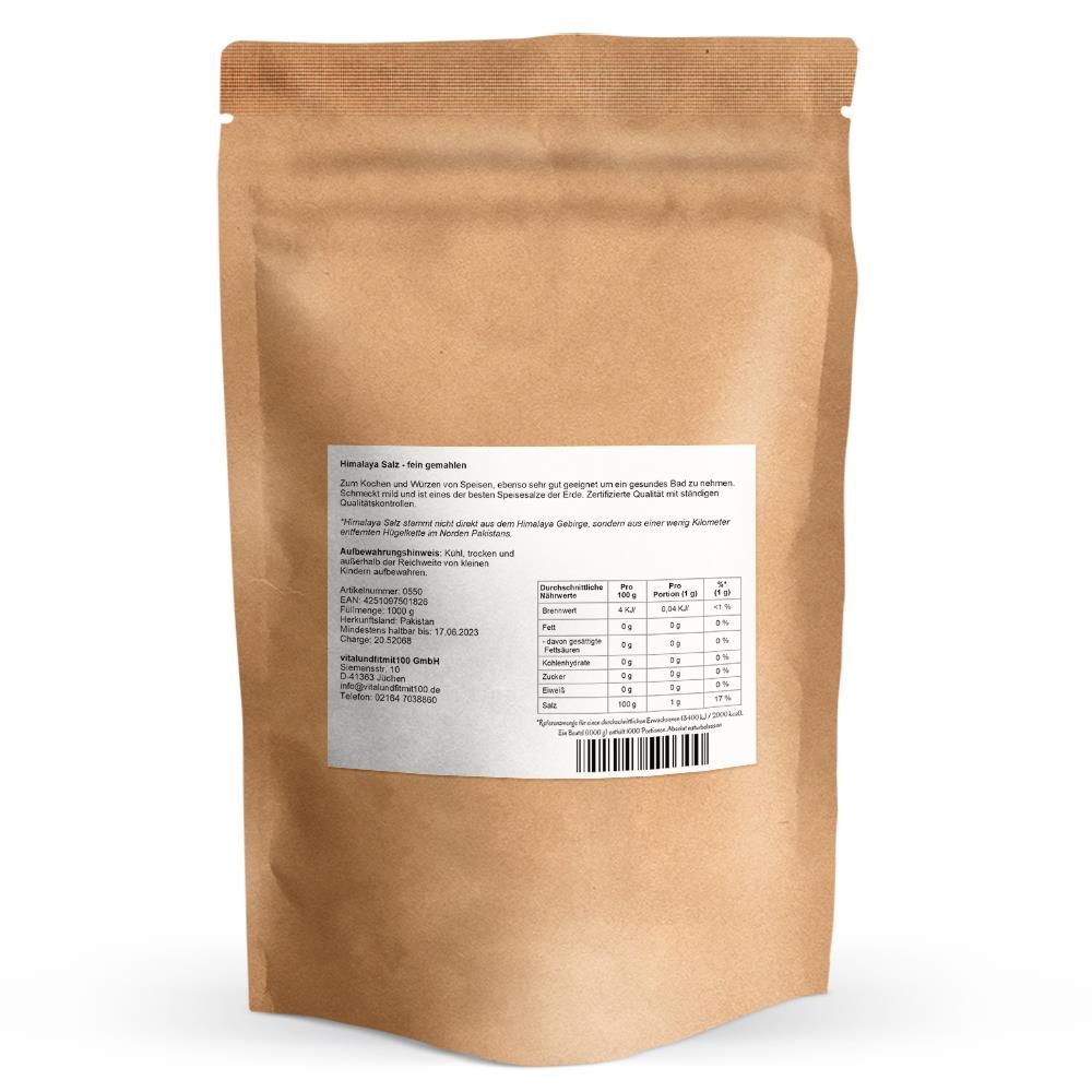 vitalundfitmit100® Himalaya Kristallsalz fein gemahlen
