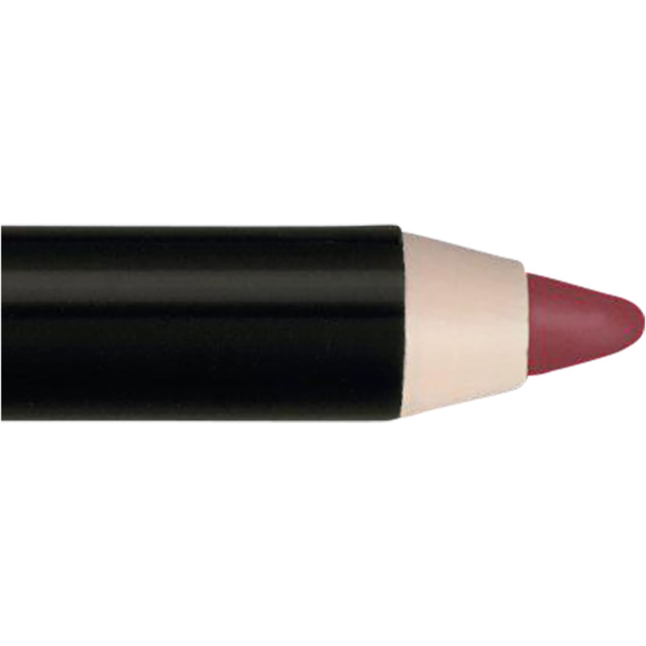 Detailansicht des IsaDora Perfect Lipliner. Schwarzer Stift mit rosafarbenem Stiftende. Produktname und Marke nicht sichtbar.
