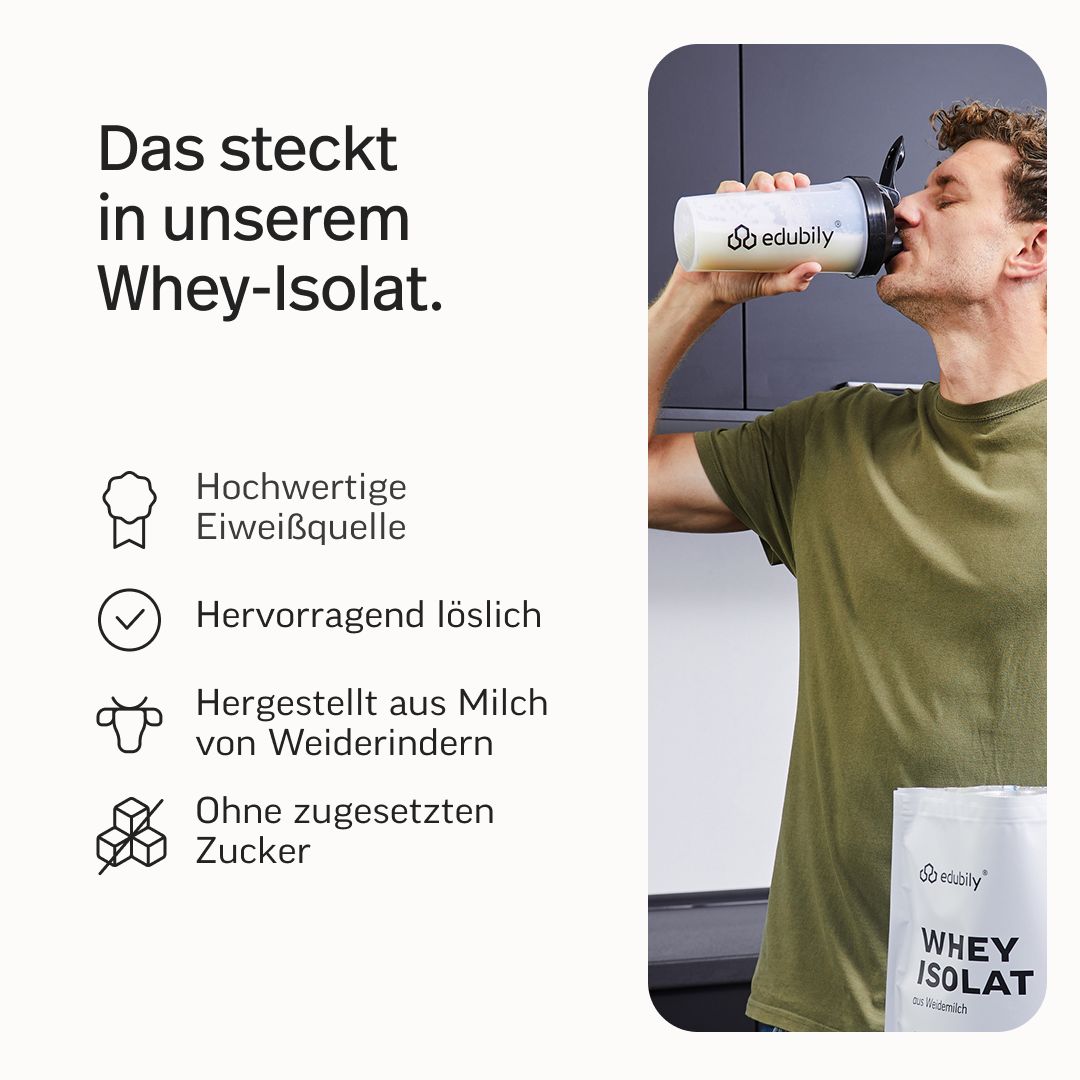 edubily® Whey Protein Isolat aus irischer Weidehaltung Salted Caramel