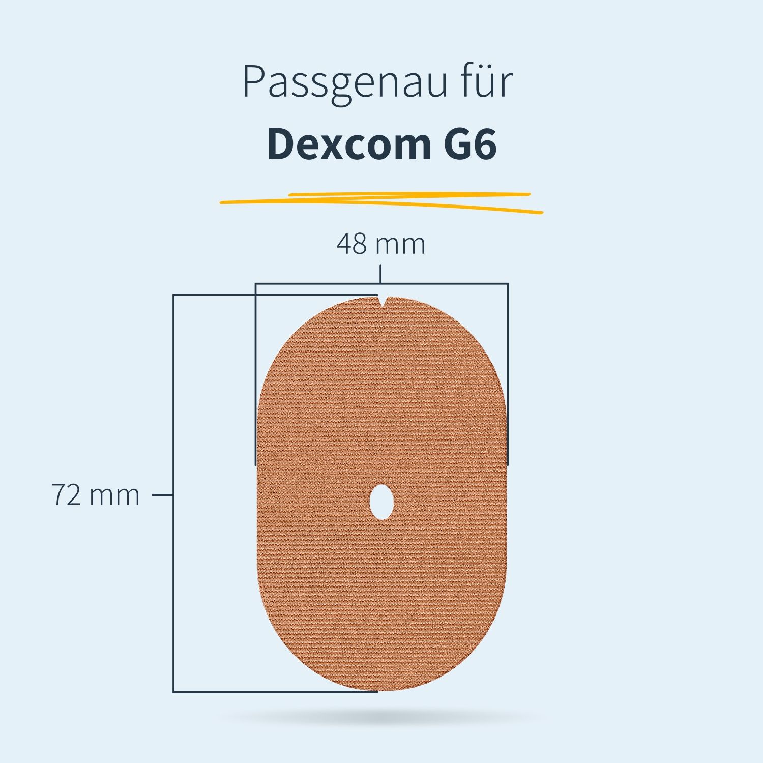 MySweetStitch | Dexcom G6 / ONE Underpatch - Oval