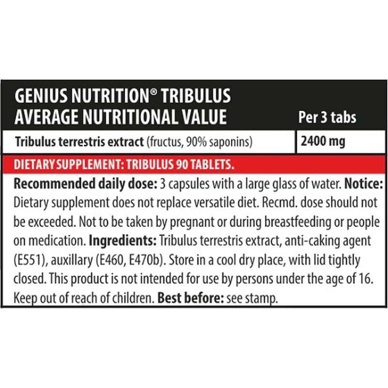 Genius Nutrition Tribulus 100 g Filmtabletten