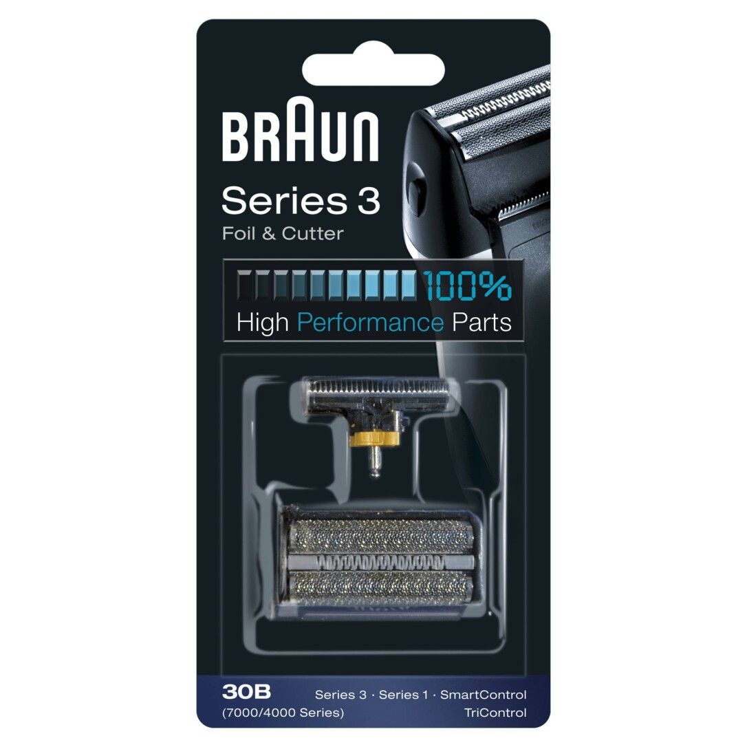 Braun - Ersatzscherfolie "Series 3 - 30B Foil & Cutter" in Schwarz