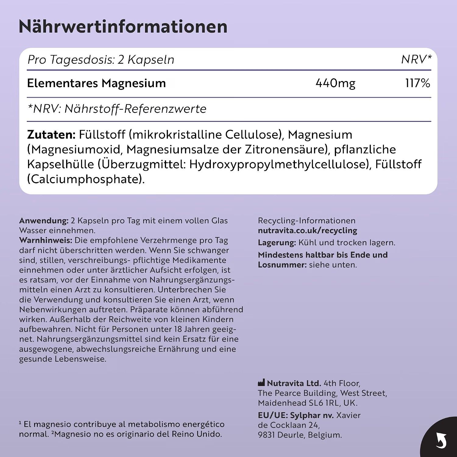 Nutravita Magnesiumcitrat