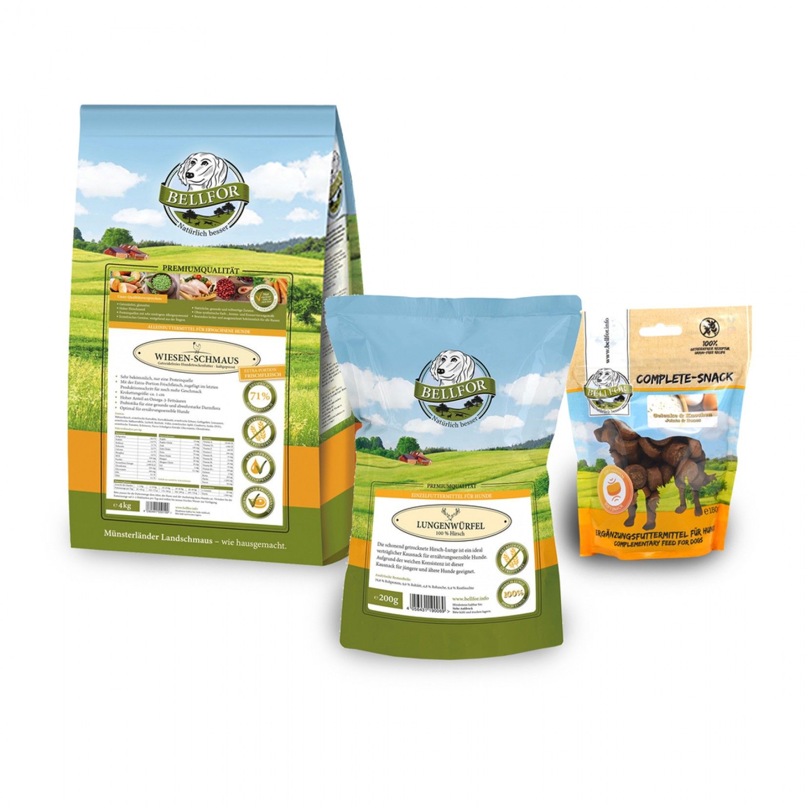 Bellfor Berner Sennenhund Futter Set für Hunde 3 St