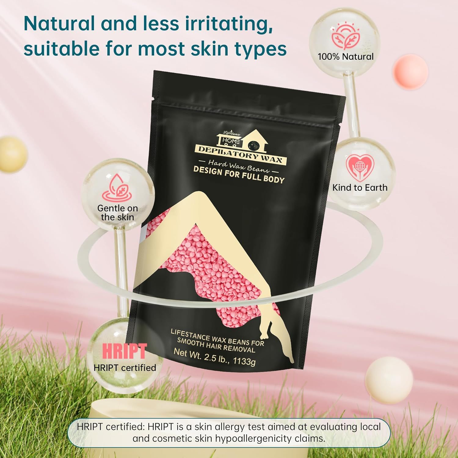 Lifestance Waxing Perlen Wachsperlen  Rose