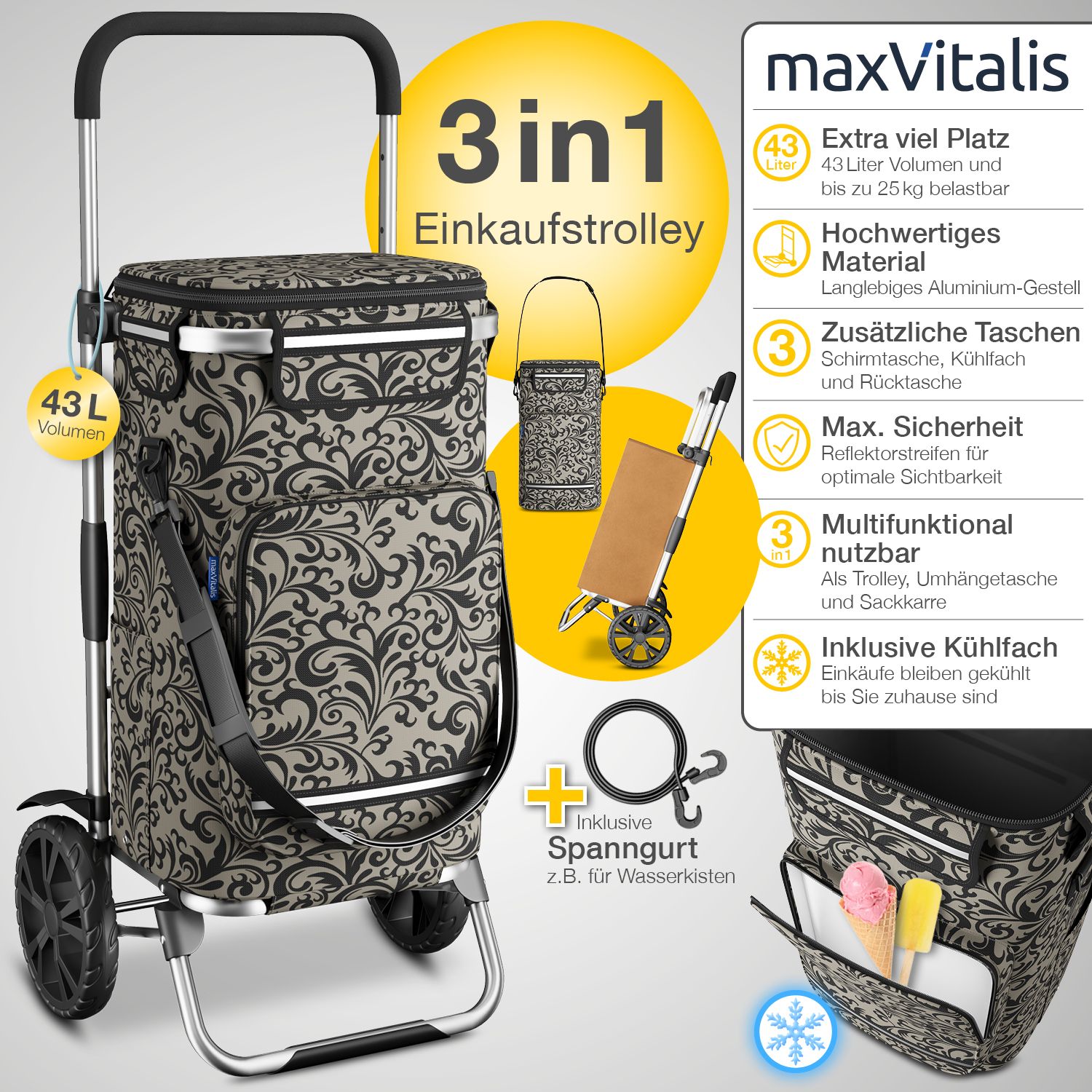 maxVitalis Einkaufstrolley »Premium«