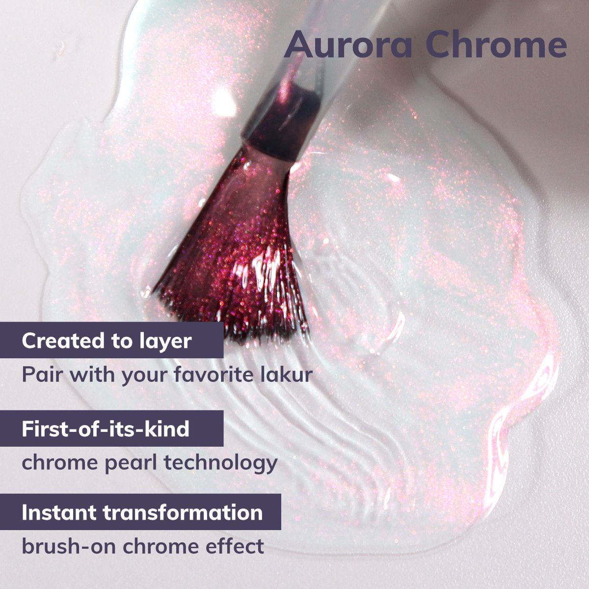 LONDONTOWN lakur Aurora Chrome Topper Nagellack