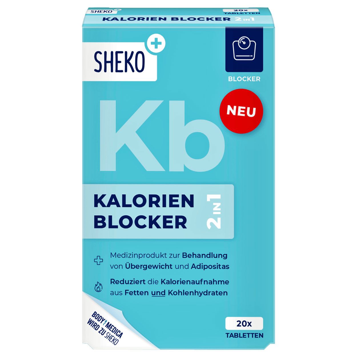 Sheko Kb Kalorien Blocker 2 in 1 Tabletten