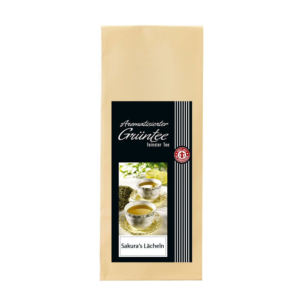 Schrader Sakuras Lächeln® Aromatisierter Grüner Tee 0,125 kg