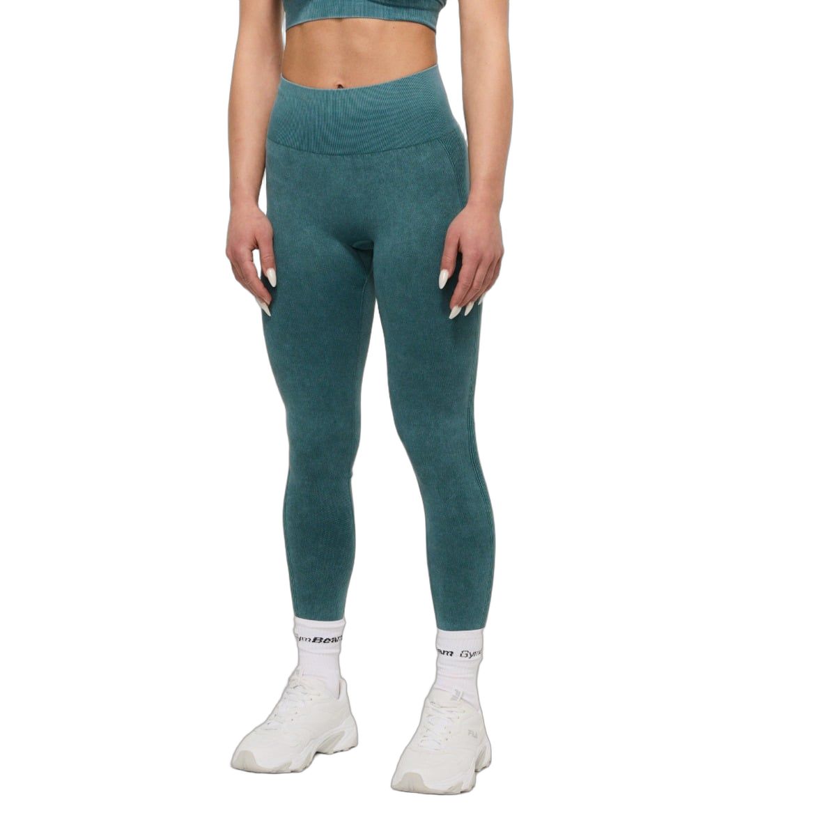 GymBeam Leggings für Frauen nahtlos mit hoher Taille LIFT Petrol
