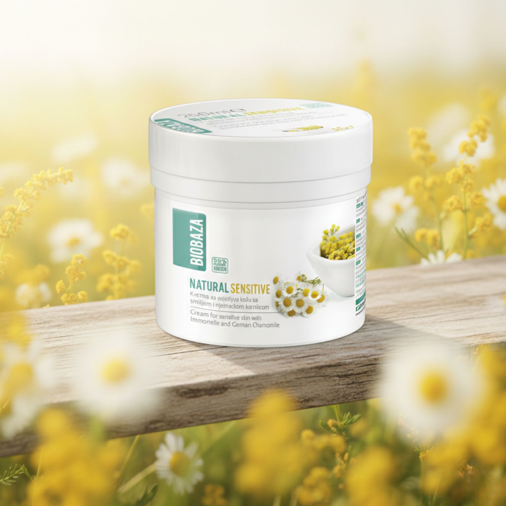 BIOBAZA Natural Natürliche Pflegecreme für empfindliche Haut