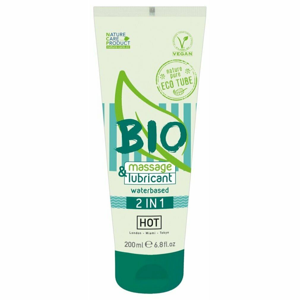 HOT BIO 2 in 1 Massage- und Gleitgel auf Wasserbasis