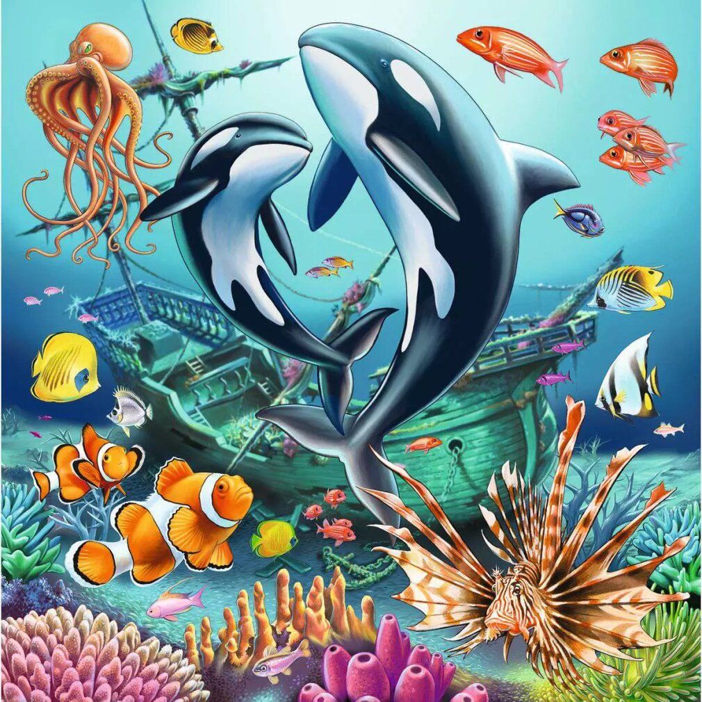 Ravensburger - Puzzle unter Wasser 3x49p